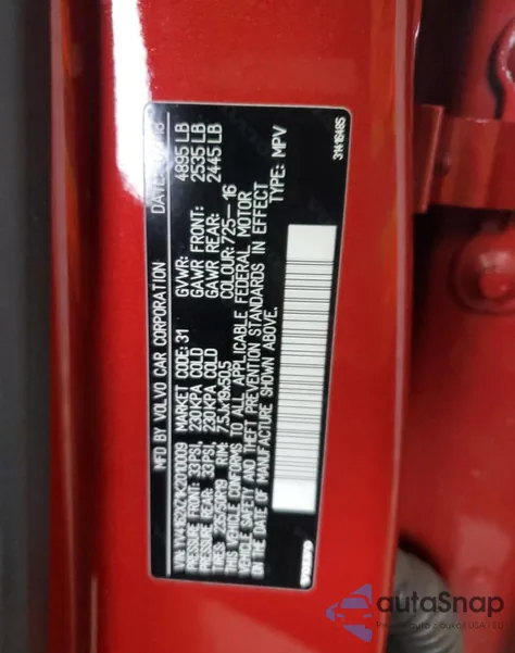 2019 Volvo Xc40 T5 Momentum z USA, uszkodzony, nr VIN YV4162XZ1K2010009